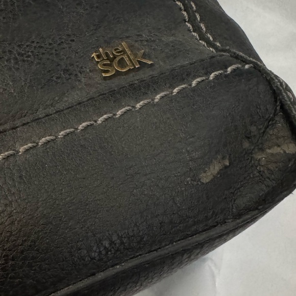 The Sak Black Leather Purse Tote - Picture 5 of 7